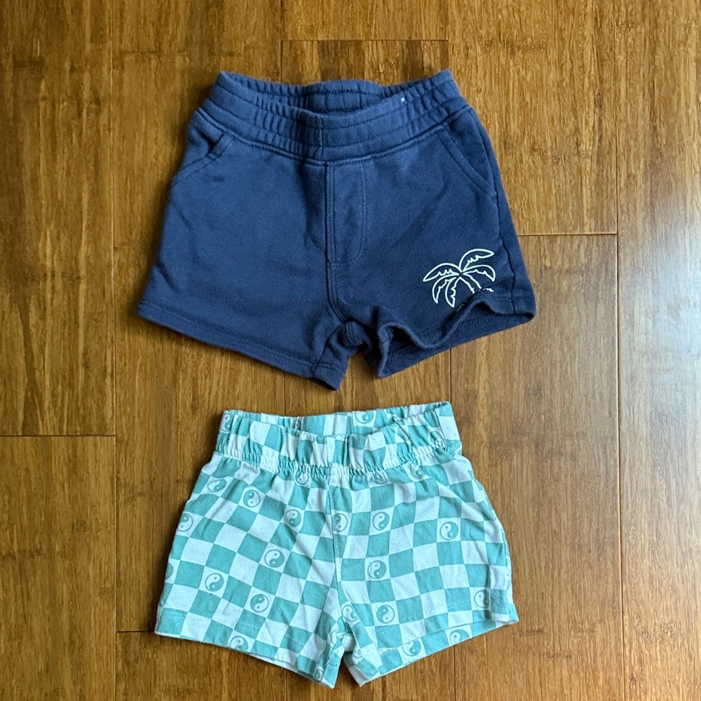 Garanimals Navy and Aqua Kids Shorts Set